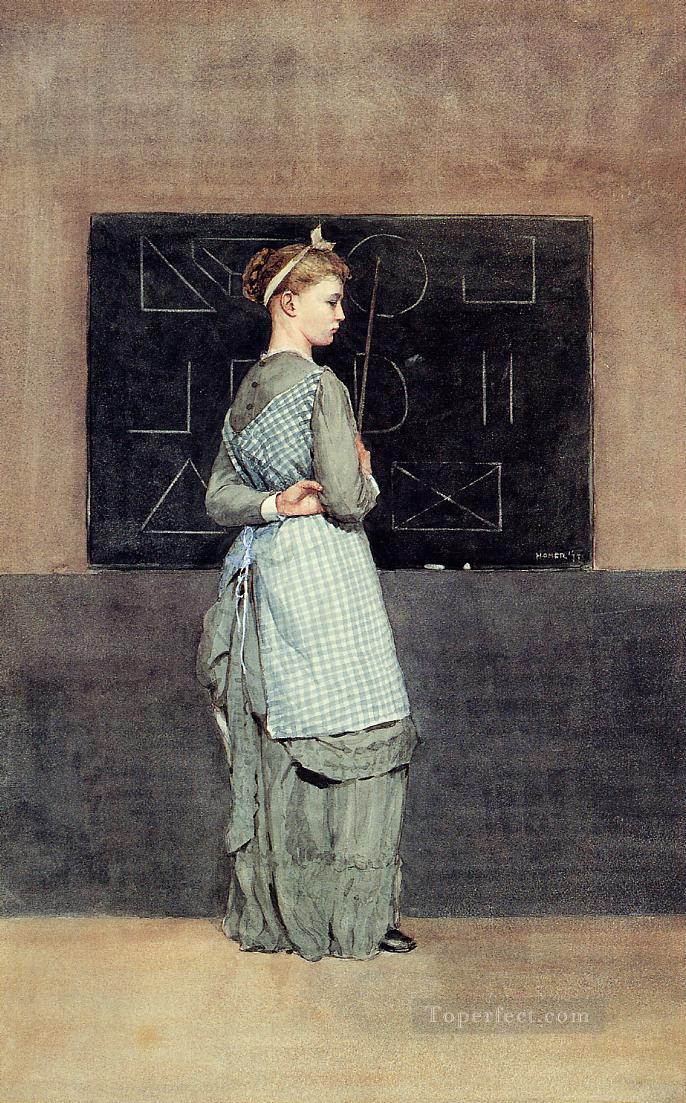 Blackboard Realism painter Winslow Homer Oil Paintings